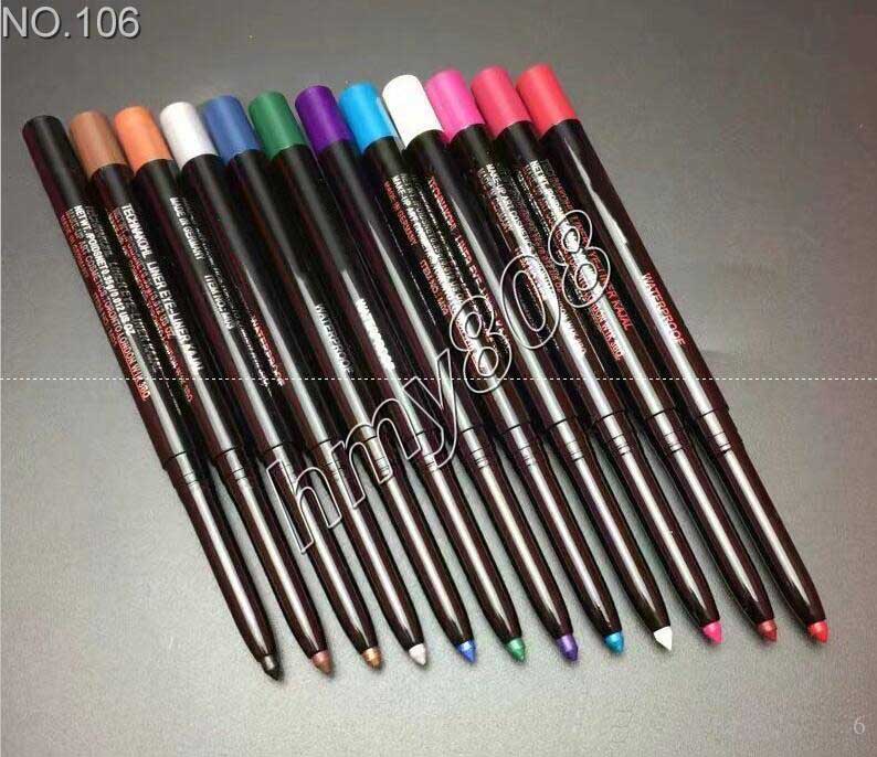

WaterProof Colors Eyeliner Eyeshadow Liner Pencil Automatic Rotary Multi Purpose pen 12 Different Color In One Packet, Above six colors