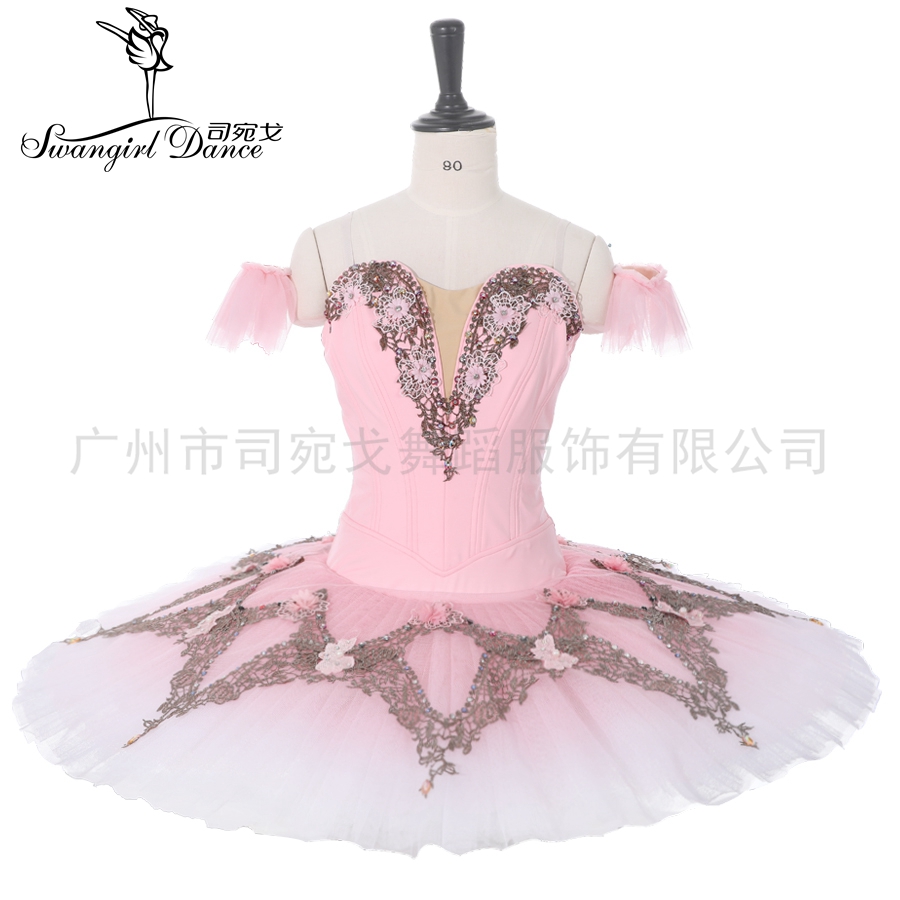 

la sylphide pink professional tutu for girls professional pancake stage costume for competiton BT9282