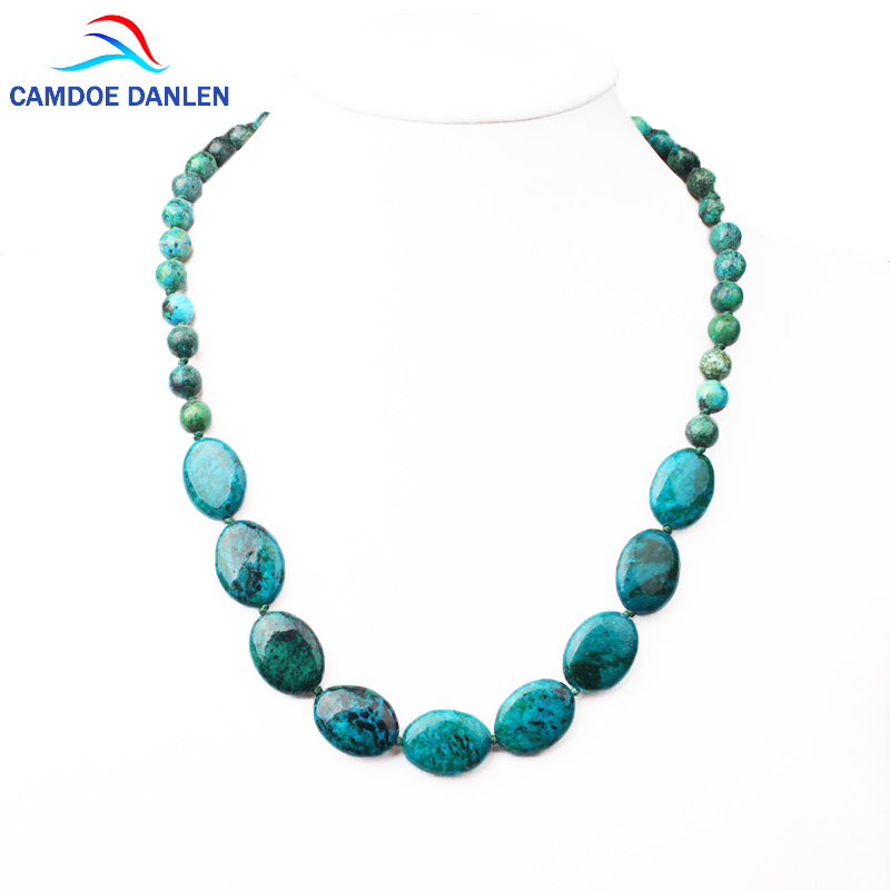 

Chains 7 Styles Fine Jewelry Natural Stone Necklace Bohemia 2021 Malachite 48cm Long Charm Women Necklaces & Pendants Maxi