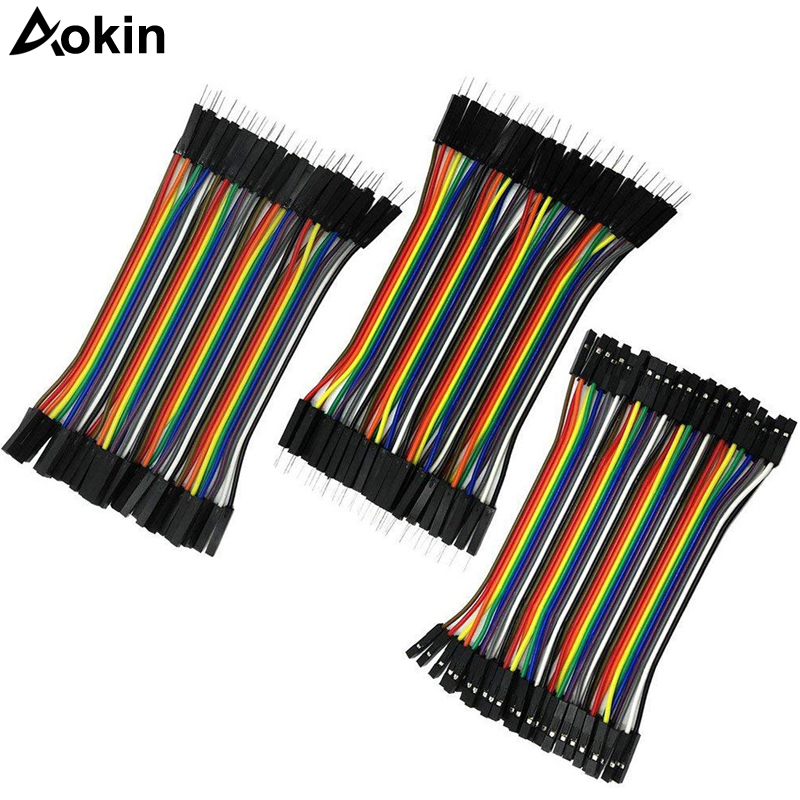 

dupont cables 120 pcs male to female to male 10 cm dupont lines for breadboard jumper wires/cable for Arduino DIY KIT