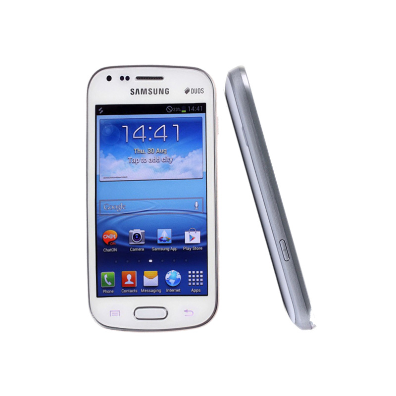 

Samsung GALAXY Trend Duos II S7562I 3G Smart Phone 4.0Inch Android4.1 WIFI GPS Dual Core Unlocked 3MP GSM,WCDM, Black