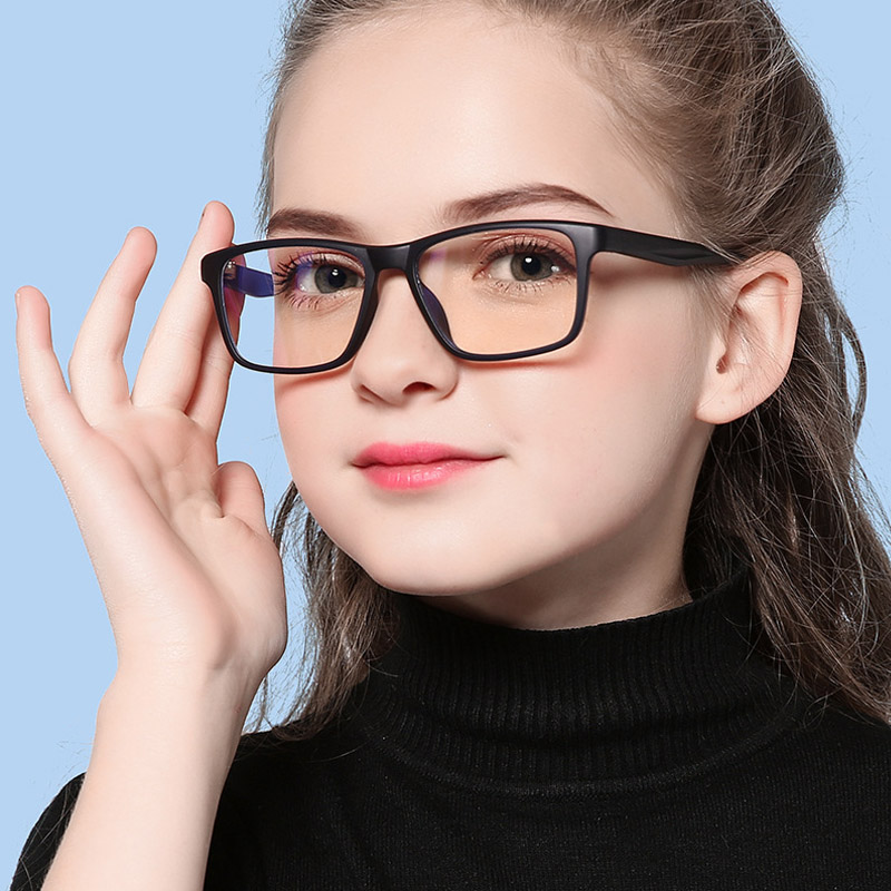

Sunglasses Anti Blue Ray Glasses Kids Child Girl Square Frame Flexible TR90 Computer Gaming Optical Children Eyewear