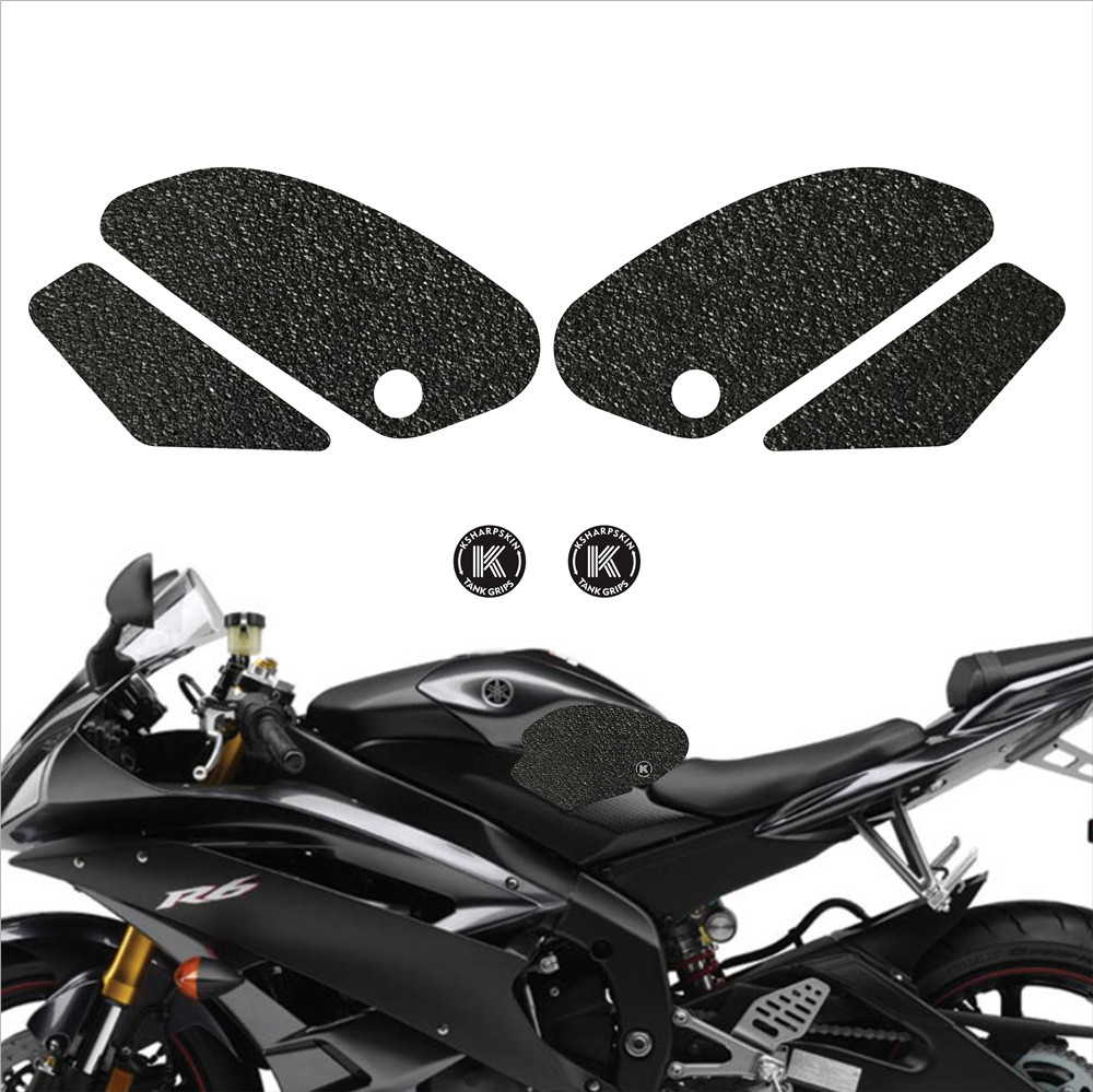 

Customizable motorcycle non-slip stickers fuel tank frosted pad traction side protection decals for YAMAHA 06-07 YZF-R6 SUZUKI 00-04, K-tg01-005-cle