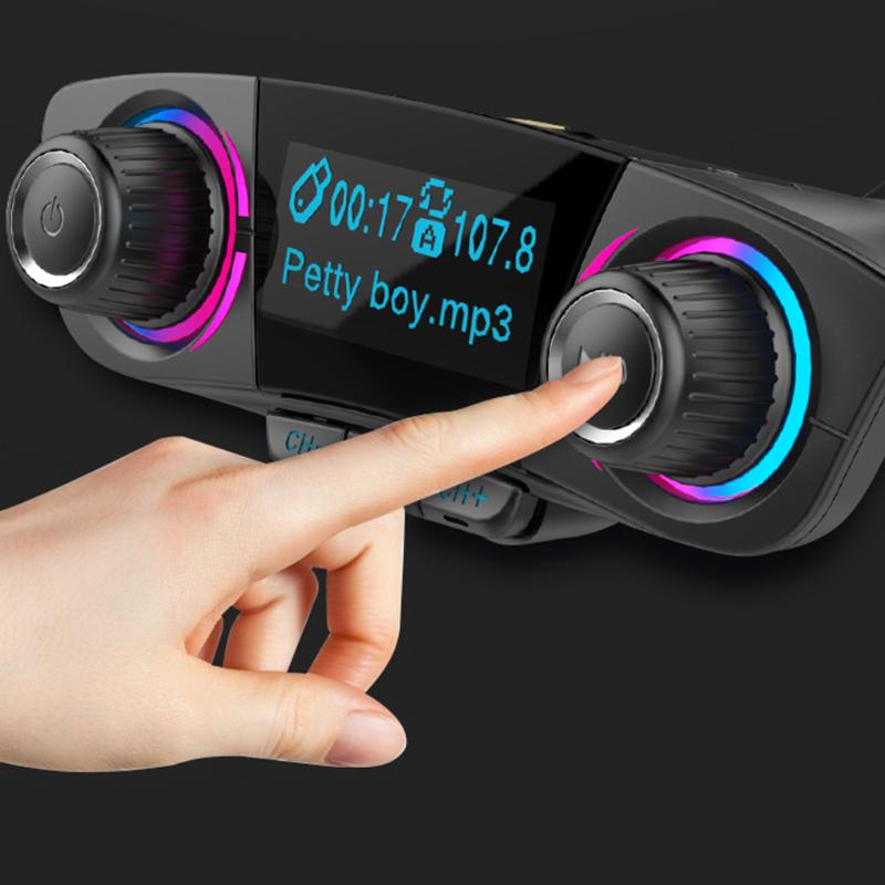 

Car Wireless Bluetoot MP3 Player FM Transmitter Handsfree Call Support TF Double USB Charger Audio Car MP3 Player In Stock