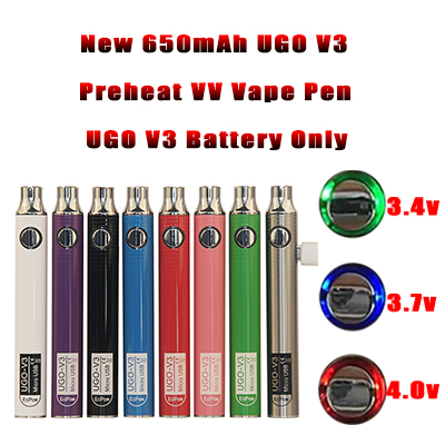 

Custom 510 Thread Battery 650 900 mAh Variable Voltage Preheat Vaper Pen Kit for Disposable Ceramic Coil Cartridges