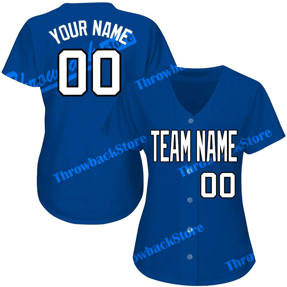 

Custom Baseball Jerseys Cheap Embroidery Blue Any Name Any Number Jersey High Quality Products Directly Free Ship, As photo