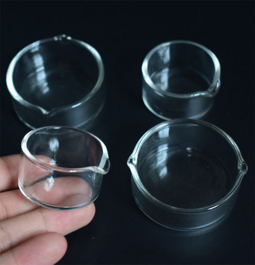 

38mm 50mm Diameter Glass Ashtray Dish Ash Catcher Bowl Glass Concentrate Dish For Smoking Accessory Oil Ring Dabber Dish Pipes