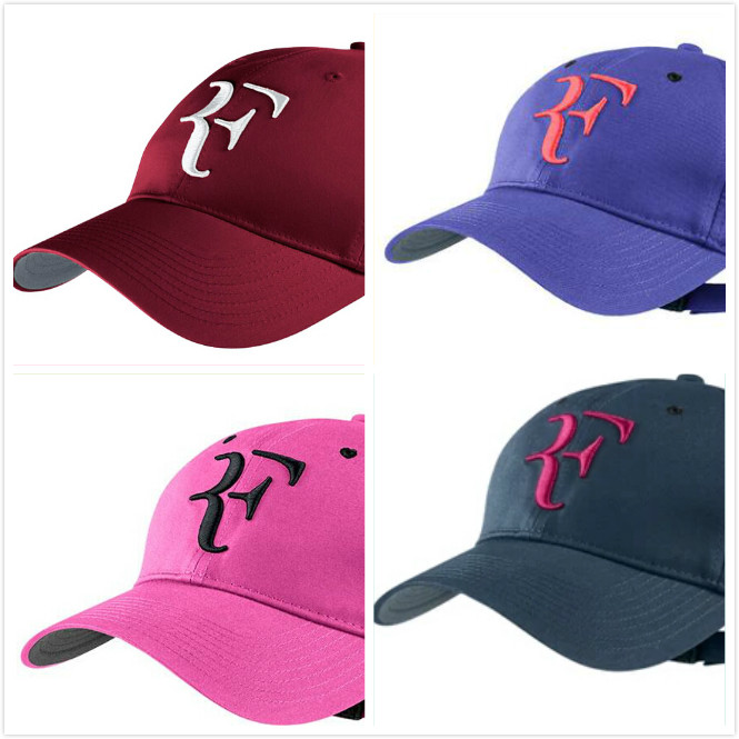 

baseball caps new Tennis Cap Wholesale-Roger federer tennis hats wimbledon RF tennis hat baseball cap, Blue;gray