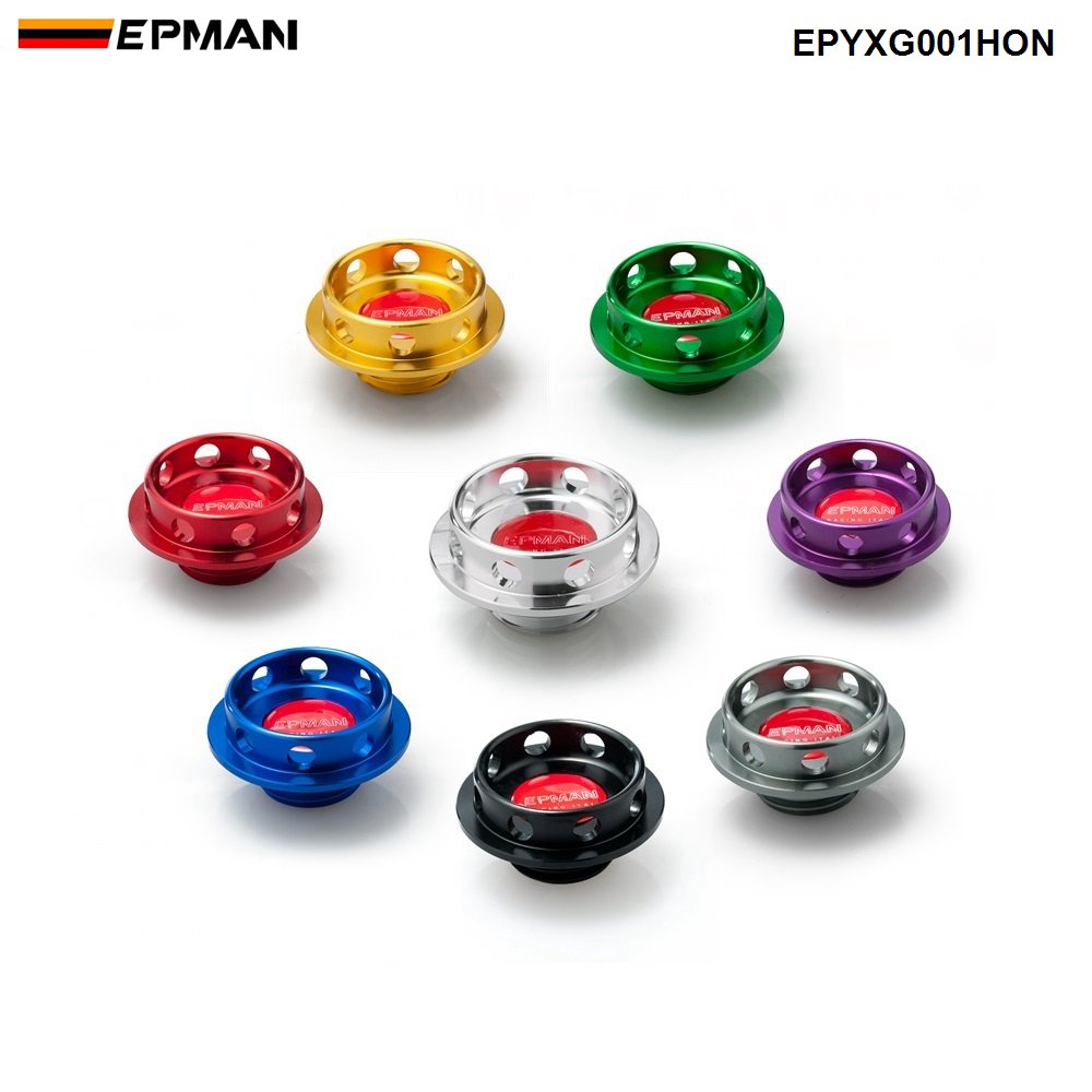 

EPMAN Aluminum Power Oil Fuel Filler Racing Engine Tank Cap Cover For Honda Acura Integra EPYXG001HON