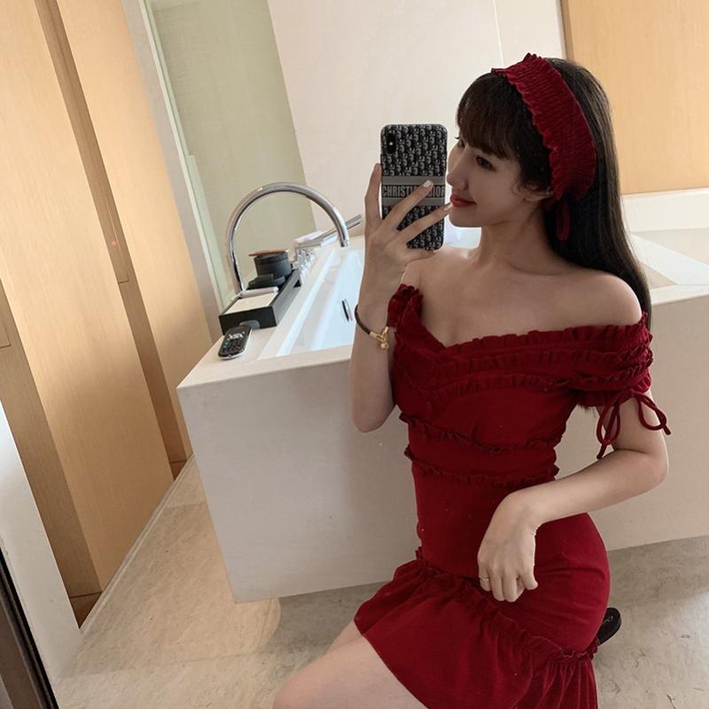 

Dress 2019 Sexy Summer Fairy Skirt Woman, Red dress