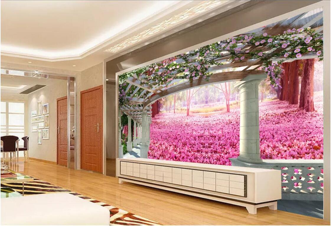 

3d wallpaper custom photo murals 3D cherry garden living room wall wallpaper for walls 3 d, Picture shows