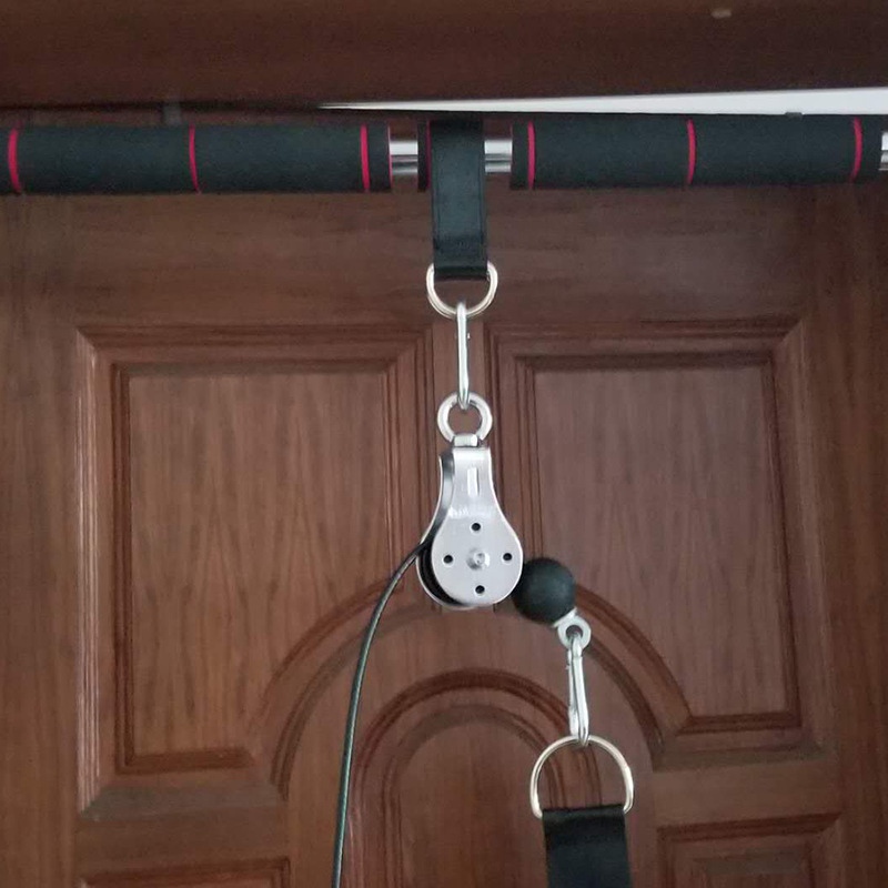 

1 Word Triceps Trainer Wire Rope High Pull Down Gantry Frame Pulley Household Horizontal Bar Fitness Workout Equipments