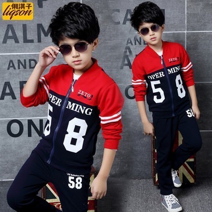 Nouveau printemps 4-12 ans garçons vêtements ensembles adolescents bébé garçons vêtements de sport école enfants costume ensembles uniformes garç