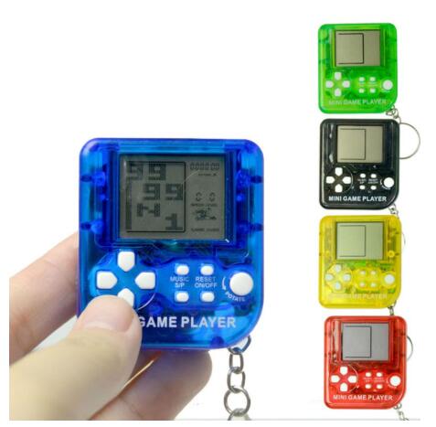 

Mini Classic Game Machine Children's Handheld Retro Nostalgic Mini Game Console With Keychain Tetris Video Games Classic Games