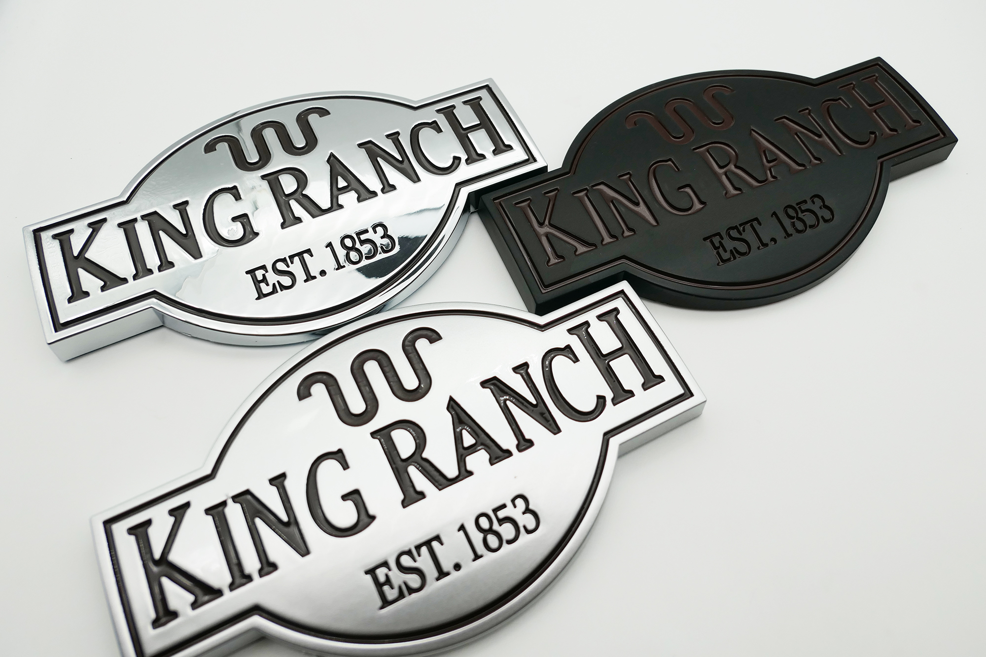 

KING RANCH EMBLEMS F150 F250 F350 F450 DOOR TAILGATE NAMEPLATE BADGE