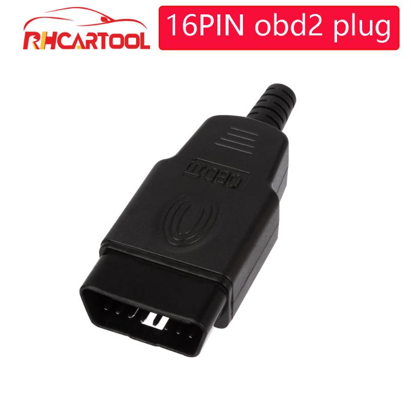 

10pcs Car Accessories OBD2 16Pin Male Female Connector Plug Adapter OBD OBDII EOBD J1962 OBD2 16Pin Wiring Adapter Shell