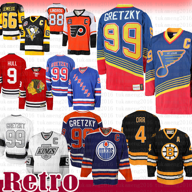 

cheap SALE Wayne Gretzky St. Louis New Blues York Rangers Edmonton Oilers CCM 4 Bobby Orr Boston Bruins Heroes of Los Hockey Angeles Jersey, Jersey (fugu)