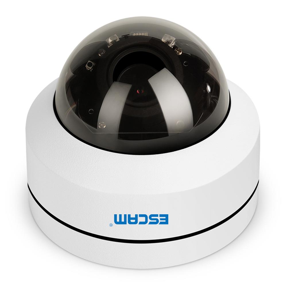 

ESCAM PVR002 2MP HD 1080P IP PTZ Dome Camera 4X Zoom 2.8-12mm Lens Water Resistant Night Vision Motion Detection - White/EU Plug