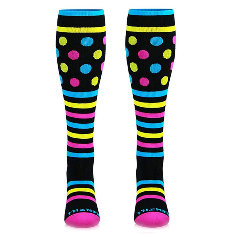 

Sports Socks Unisex Leg Support Stretch Nylon Socks Performance Sports Running, Multi