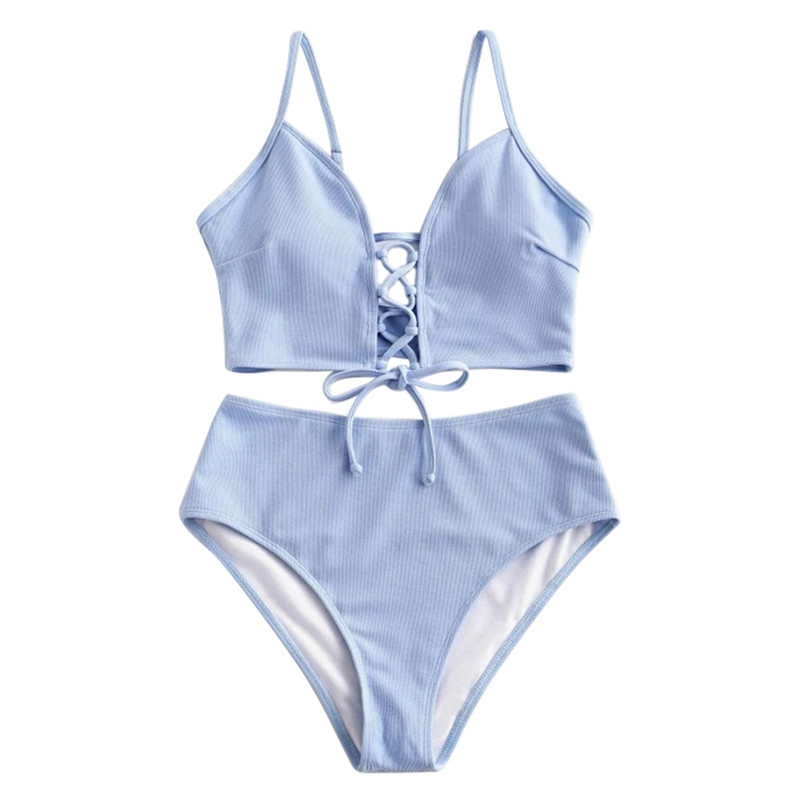 

High Waist Floral Printed Bikini Set Sexy Swimwear Women 2020 Mujer Push Up Padded Biquini Bandage Bathing Suit Swimsuit Bikini