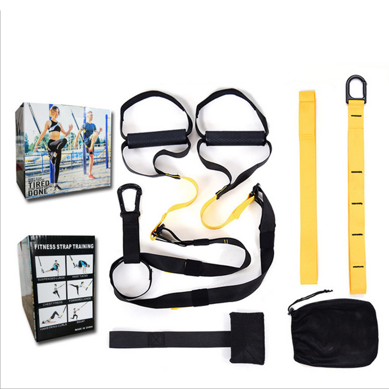 2020 Hanging Training Belt Suspension Trainer Tension Band Pulling Rope ...