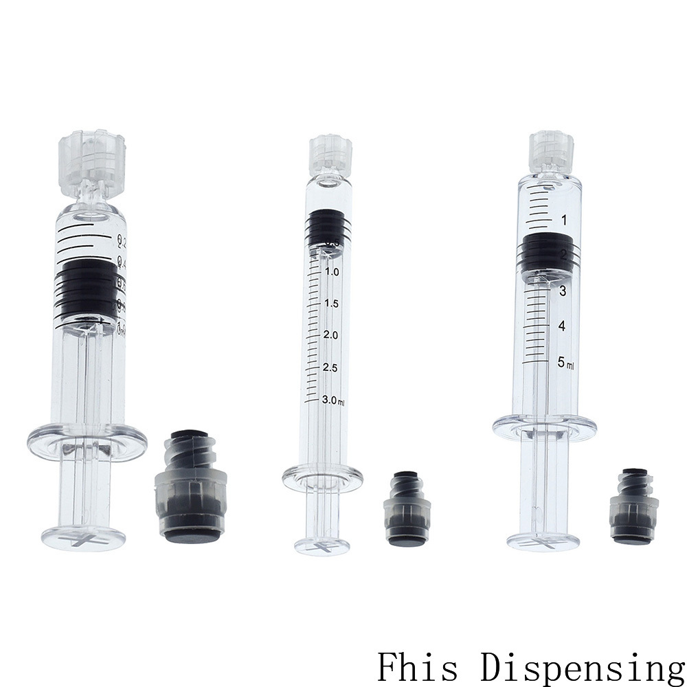 

Gray Piston)1ml 3ml 5ml Luer Lock Syringe Reusable or Thick Co2 Oil Cartridges Tank Clear Color Cigarettes Atomizers