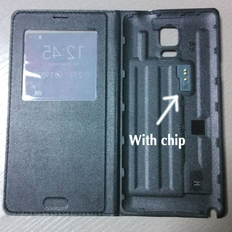 Wholesale Flip Cover Leather Case For Samsung Galaxy Note 4 Note4 N910 N910f N910h Phone Case Cover Smart View With Original Chip From Zhoukousafe 19 46 Dhgate Com