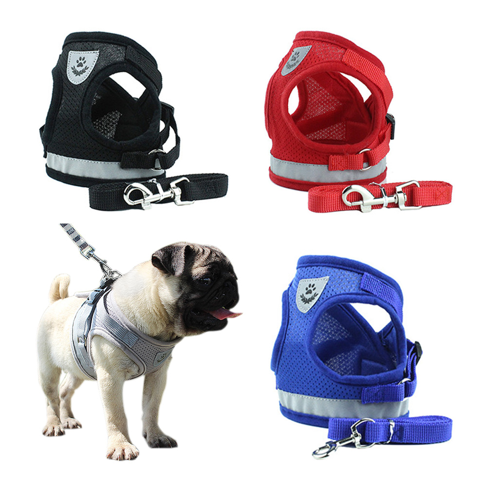 

Pet Dog Harness Leash Arnes Perro Hondentuigjes En Harnassen Pets Kopek Aksesuar Honden Harnas Szelki Dla Psa Cachorro Coleira Dogs Supplies