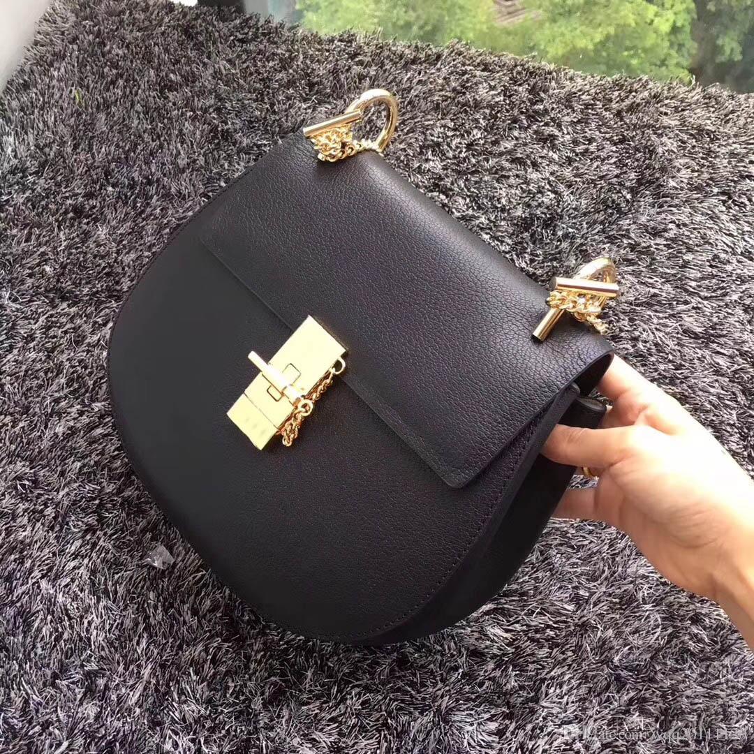 

2019 new luxury fashion ladies high quality bright bag brown khaki and colorful handbag shoulder bag crossbody bag, Red
