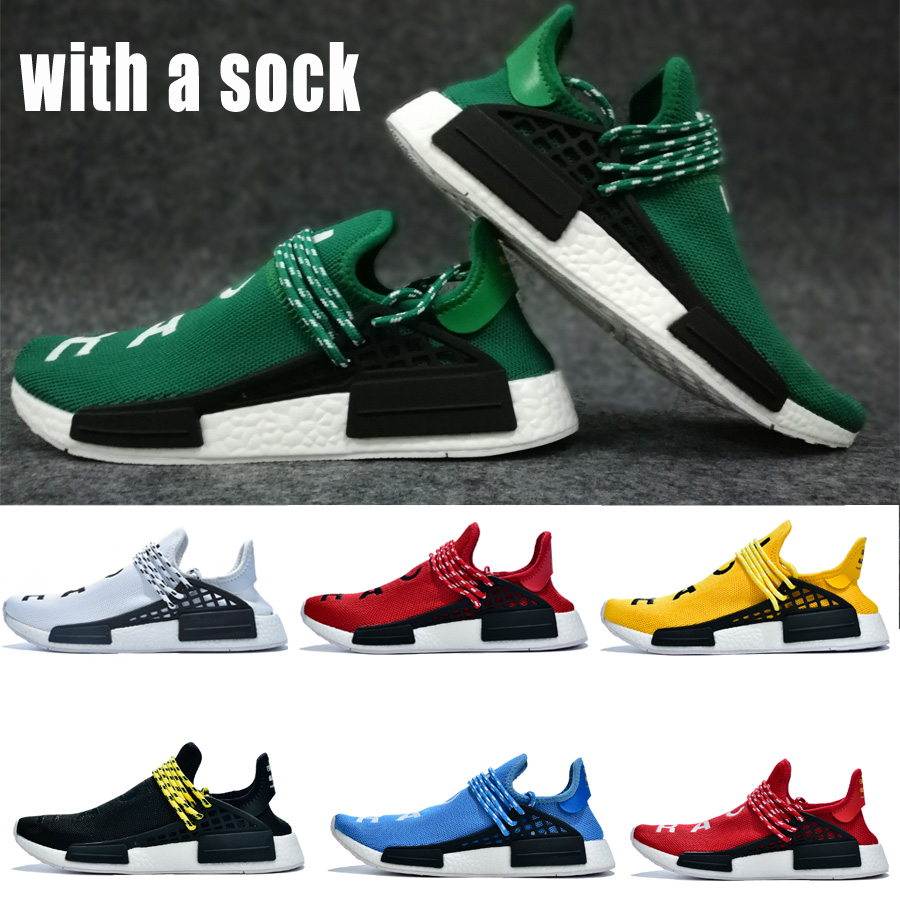 

2019 new human race Pharrell Williams running shoes for nmd men original trainers sock shoes sneakers size 36-47