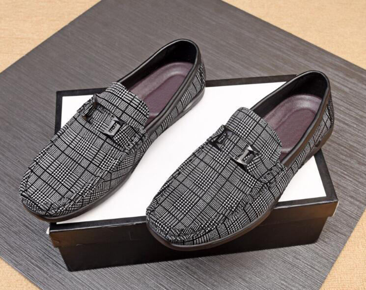 

[Orignal Box] Best Style Mens Loafers Gommino Formal Slip-On Gentleman Brand Wedding Dress Fashionable Classics Shoes Size 38-44, With brand logo