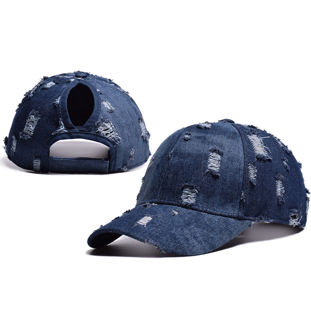 Ive Love Softball Plain Adjustable Cowboy Cap Denim Hat for Women and Men