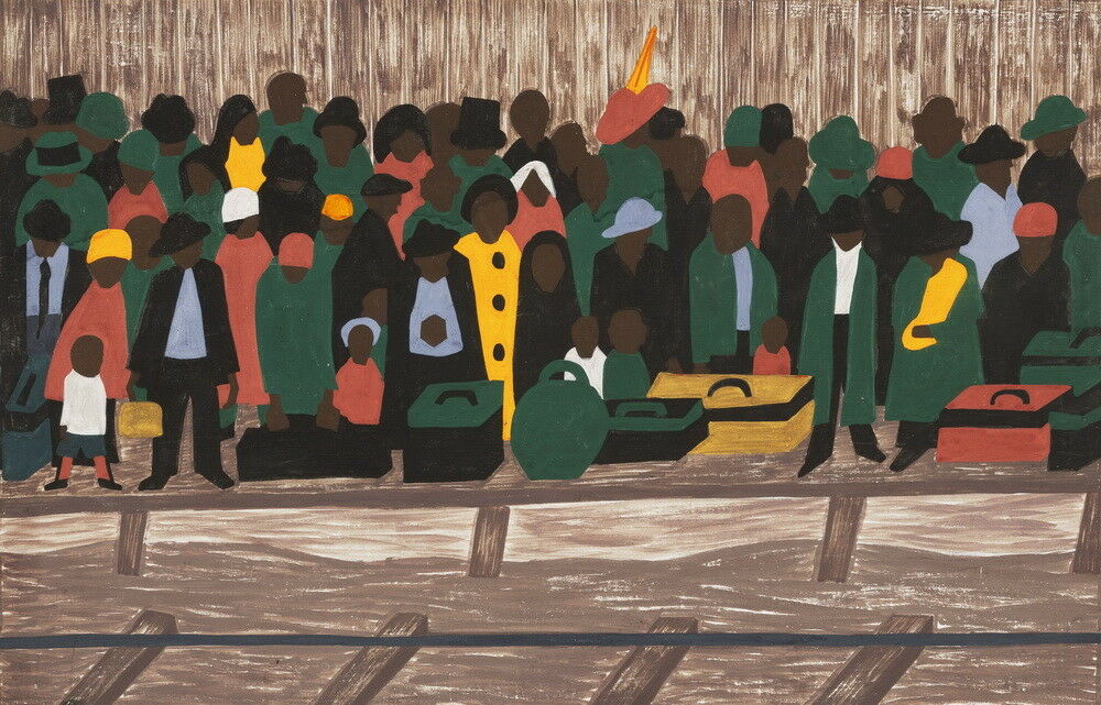 

Jacob Lawrence And the migrants kept coming Home Decor Handpainted &HD Print Oil Painting On Canvas Wall Art Canvas Pictures 191114