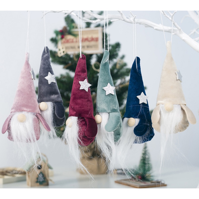 

Christmas No face Swedish Santa Gnome Plush Doll Ornament Handmade Elf Toys Holiday Home Party Decor Kids Gift
