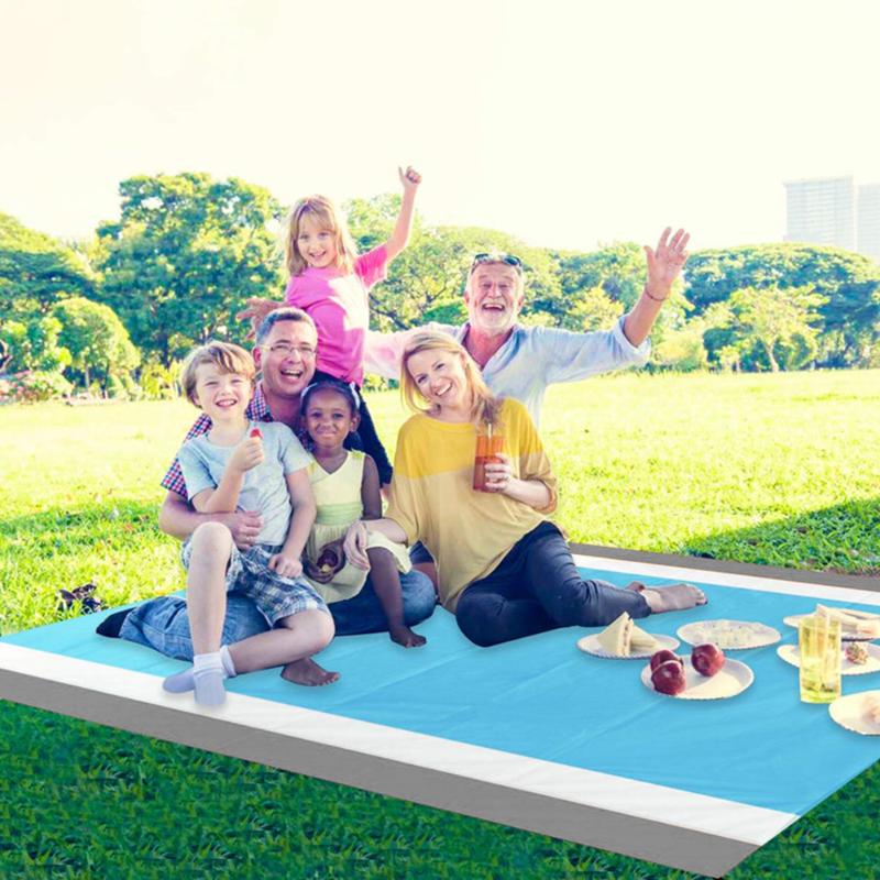 

2.1*2m Camping Mat Waterproof Beach Blanket Outdoor Picnic Ground Mat Mattress Collapsible Sleeping Camping Picnic