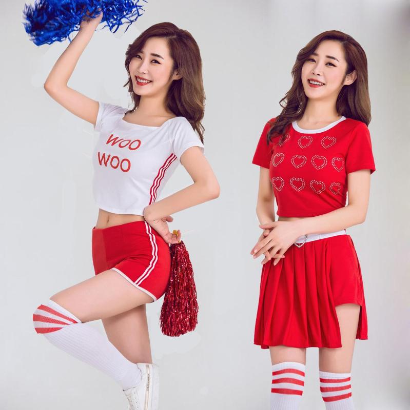 SALE High School Cheerleader Girls Childs Halloween Fancy Dress Costume Red