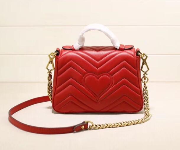 

LV LOUIS BAG VITTON Bags Colors Handbags Leather Shoulder Chain Sell Classic New Women Hot 4 Tote 2021 Messenger Iisrn, Red;black