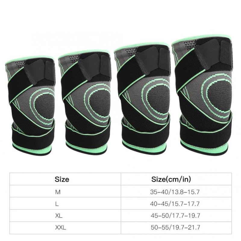 

Unisex Fixed Belt Kneecap Fitness Training Protective Gear Outdoor Sport Compression Kneepad Fixed Belt Kneecap For Gym Safety, As pic