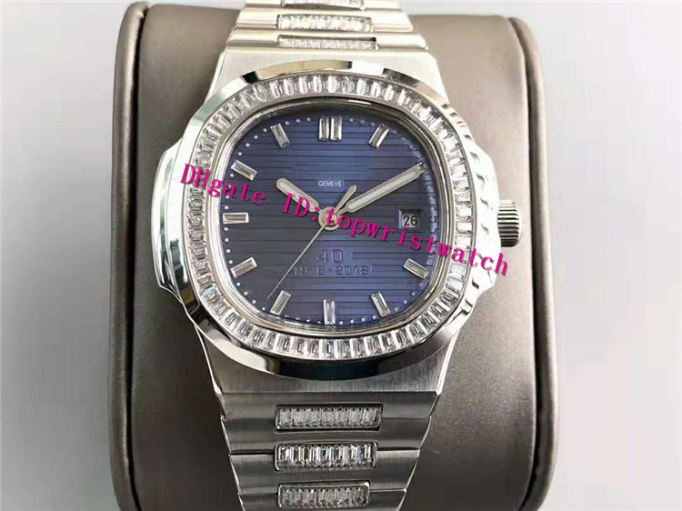 Hot NAUTILUS 5711 Diamond Watch Sport Montre Suisse 324SC Mécanique Automatique 28800 Sapphire Montre-bracelet en acier SPV inoxydable étanche