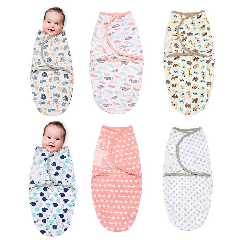 

Newborn Baby Swaddle Blanket Soft Warm Wrap Spring Summer Sleeping Bag Sleepsack K1KC