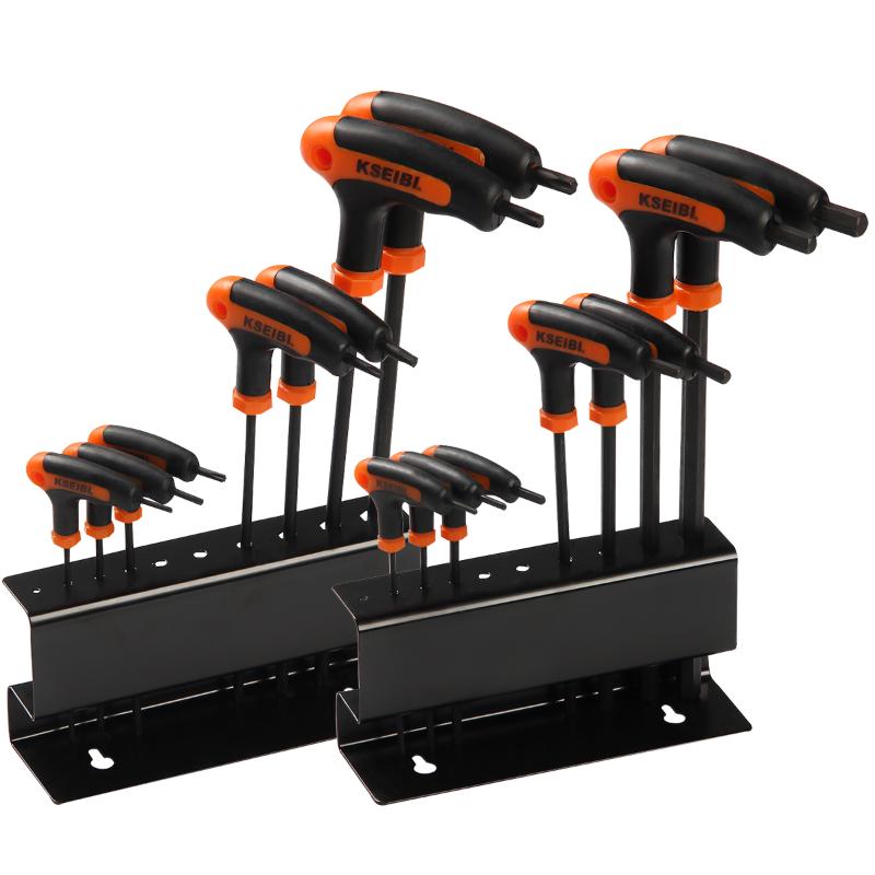 

KSEIBI 202045 L-Type Two Way Tamper Proof Torx Allen Key Wrench Set 7-Pc (Star