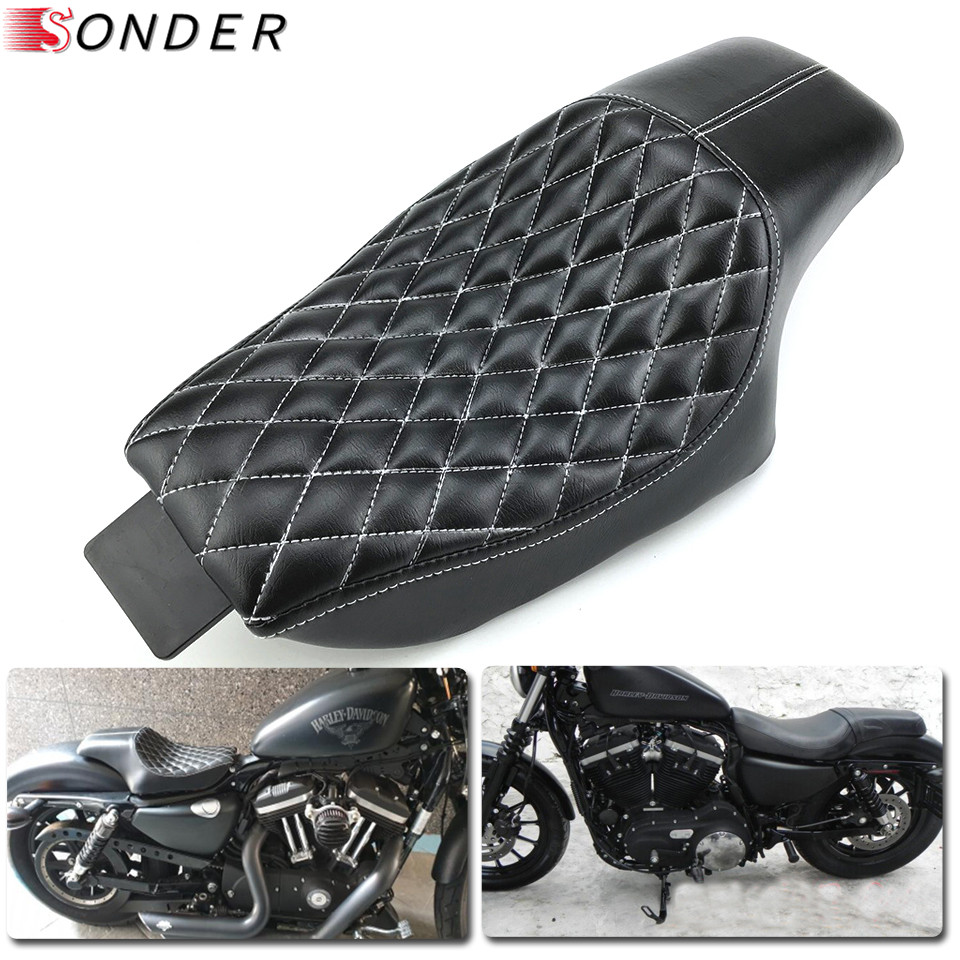 Fahrer und Sozius 2-up Sitzbank für Sportster XL 883 1200 48 2004-2017 AH