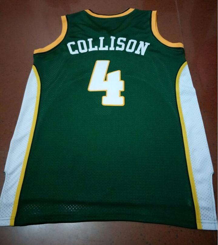 

Custom Men Youth women Vintage #4 Nick Collison College basketball Jersey Size S-6XL or custom any name or number jersey, Yellow youth s-xl