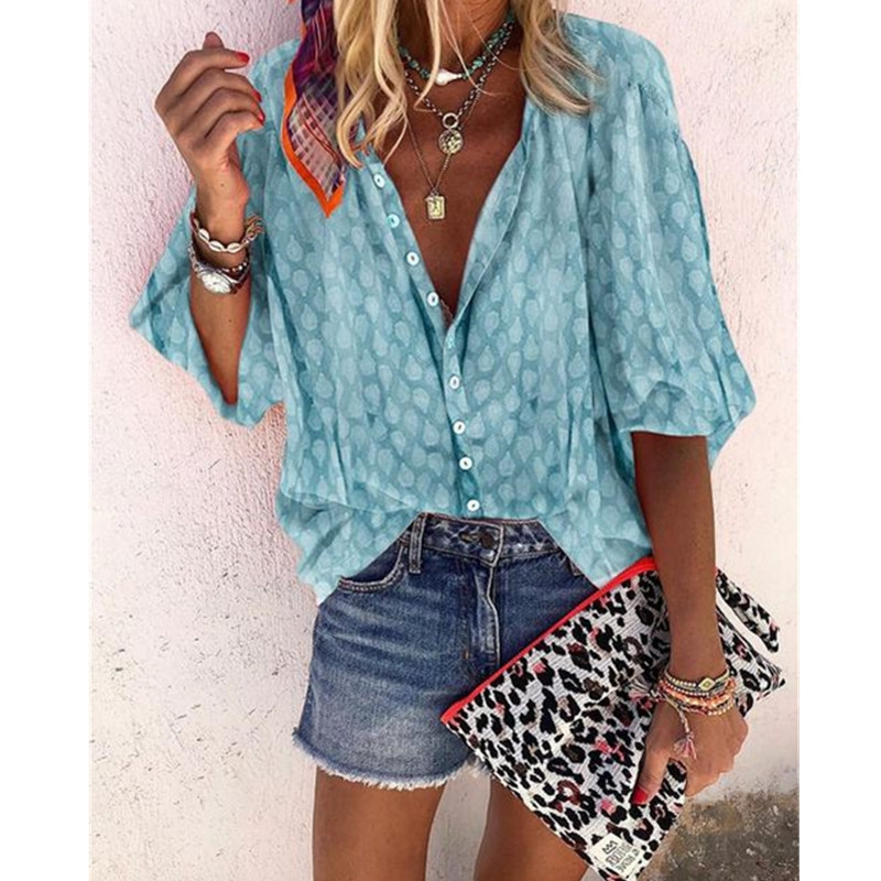 

2019 New Style Hot Selling Multi-Color Womens Blouse Women Shirt Top, Gray
