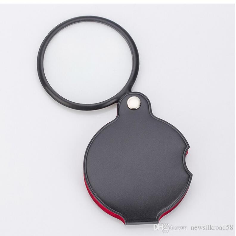 

New 6X Black Mini Pocket Jewelry Magnifier Magnifying Glass Loupe Travel Camping Portable Magnifier 20pcs/Lot