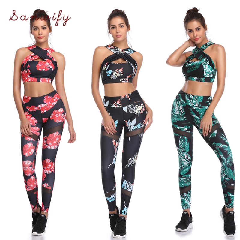 

Fitness Yoga Set Women Halter Sleeveless Leggings Yoga Suits Running Workout Gym Wear Tight Slim Training Suit, Black