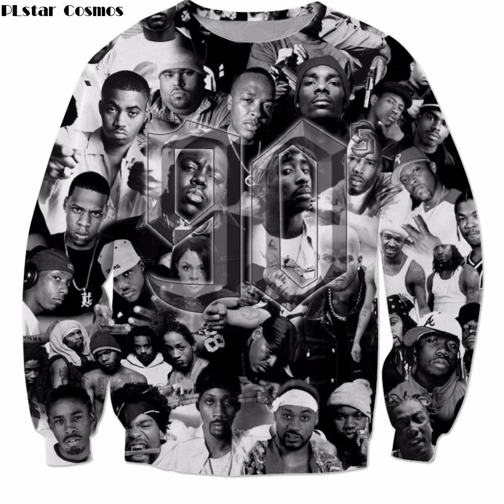 

PLstar Cosmos 2019 New Fashion Long Sleeve Outerwear Hip-hop singer 2pac Print 3d sweatshirt Unisex casual Pullovers, Color as the picture
