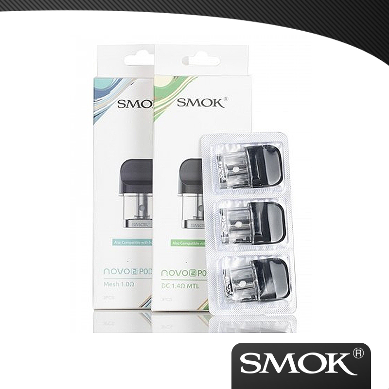 

100% Authentic Smok Novo 2 Cartridge Compatible With mesh 1.0ohm pod DC 1.4ohm mtl pod Quartz coil pod 1.4ohm