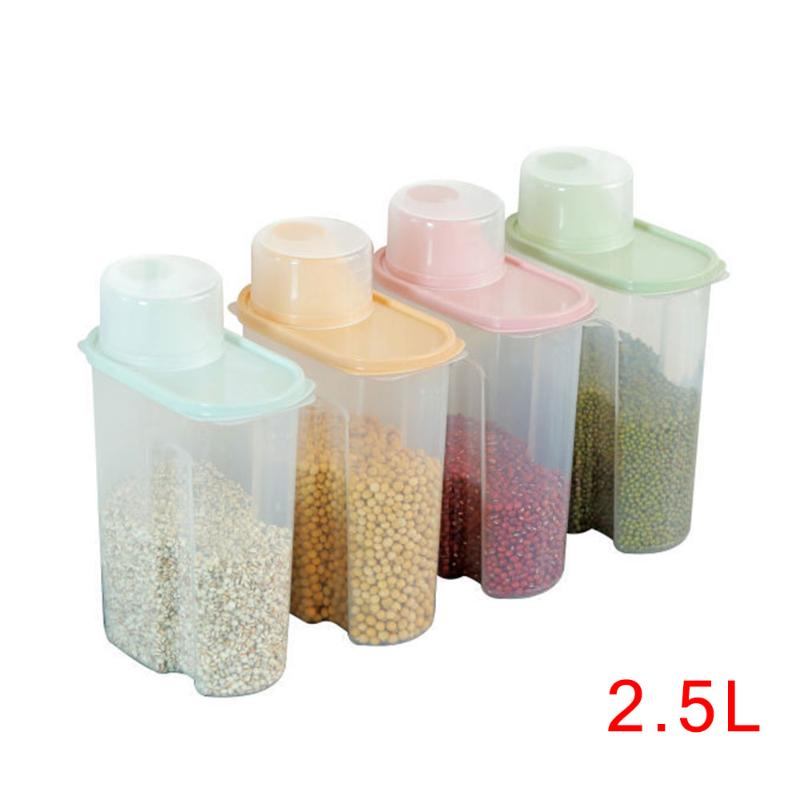 

4pcs Container Large Capacity Airtight Dry Container Durable