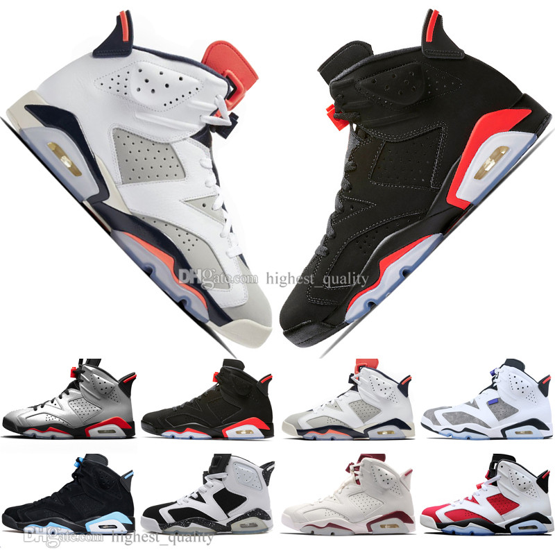

Hot Sale 2019 Infrared Bred VI 6 6s Mens Basketball Shoes 3M Reflective Flint Sport Blue Black Cat Low Chrome Men Sneakers Trainers, #08